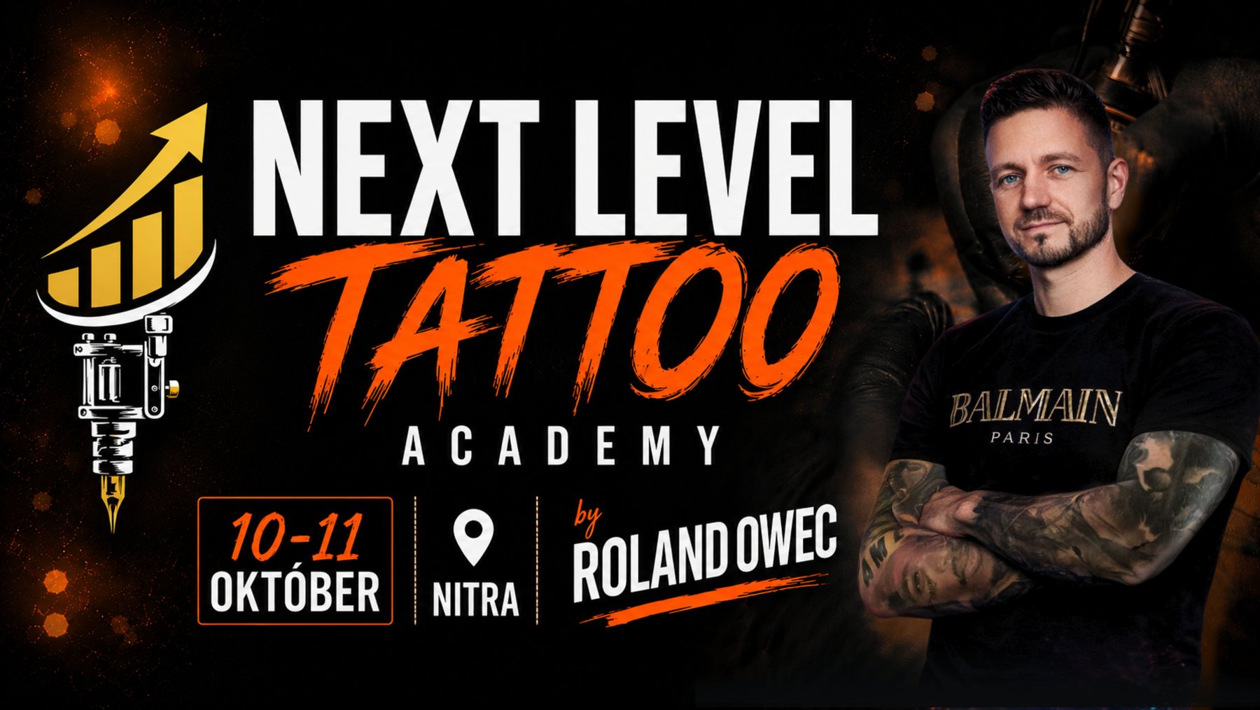 Next Level Tattoo Academy — Roland Owec, 10.–11. október 2026, Nitra